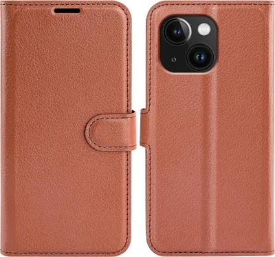 Produktbild von iPhone 15 Hülle - Coverup Klapphülle - Braun