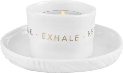 Produktbild von Teelichthalter "Inhale Exhale Repeat"