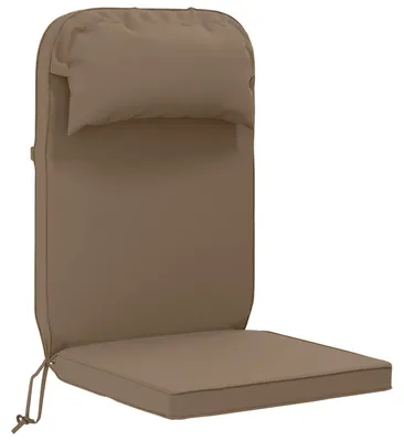 Immagine prodotto di Cuscini per poltrona prendisole, 100% poliestere, color tortora, dimensioni 55 x 124 x 5 cm