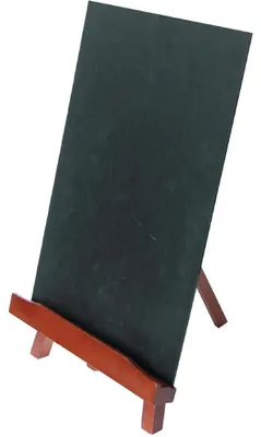 Produktbild von SECURIT Tisch-Staffelei mit Kreidetafel A4, mahagonifarben