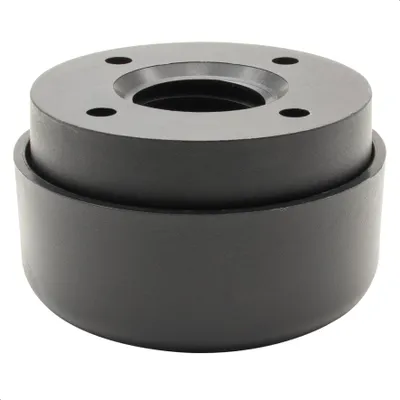 Produktbild von WAGNER Möbelgleiter LOUNGE - Durchmesser Ø 50 / 55 x 23-35 mm, Verstellfuß, Anschraubplatte, Kunststoff schwarz - 01004901