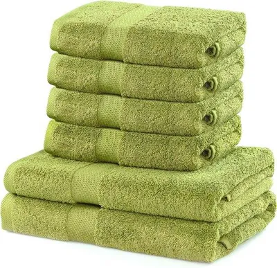 Obrázek produktu pro Sada ručníků Famanu: 4 kusy o rozměrech 50x100 cm + 2 kusy o rozměrech 70x140 cm - bavlna, velmi měkké, vysoce savé