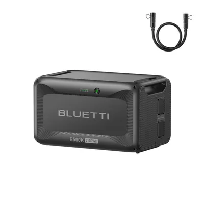 Produktbild von BLUETTI B500K Erweiterungsakku für AC200L/AC300/AC500, 5120Wh LiFePO4 Akku, Solargenerator für Zuhause, Notfälle, Off-Grid (Erweiterungskabel P090A)