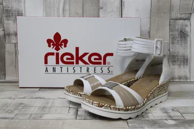 Produktbild von Rieker Keilsandaletten 67191-80 Damen 31353534373639 Weiß 36 EU