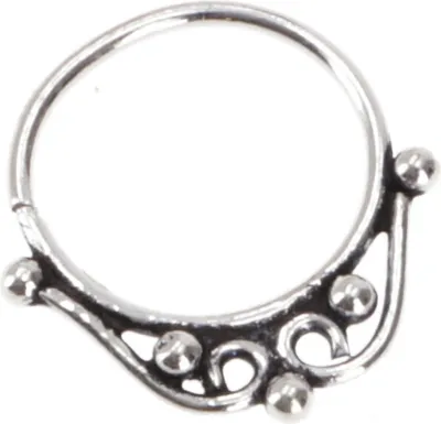 Produktbild von Creole, Septum Ring, Nasenring, Leicht Aufbiegbar Nasenpiercing, Mini Ohrring, Ohrpiercing - Modell 24, Silber-Farben, SterlingSilber, Nasenringe & Piercing aus Silber