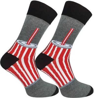 Produktbild von Herren Socken 1 Paar Alltagssocken Lustige Sockenmuster Mixo Soda Gr.43-46