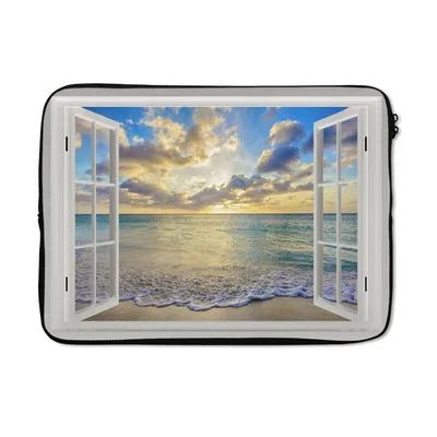 Produktbild von MuchoWow® Laptop Hülle 13 Zoll Aussicht - Wasser - Meer Laptoptasche - Laptophülle - Sleeve - Rundumschutz