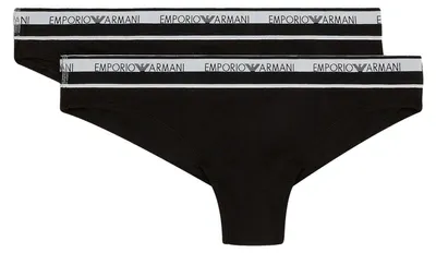 Produktbild von 2er Pack EMPORIO ARMANI Damen Brazilian Brief Stretch Baumwolle