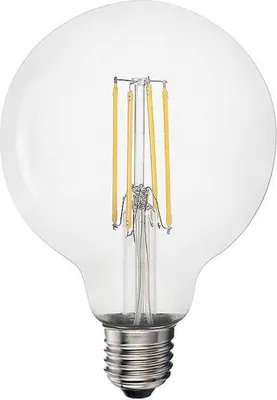 Obrázek produktu pro Žárovka s led vláknem e27 6w 800lm 3200k teplé světlo ø9,5x14,5cm edm