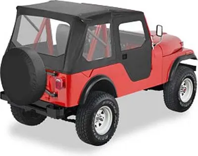 Produktbild von Tigertop Softtop ohne Schienensystem schwarz Black Crush Jeep CJ5 55-75
