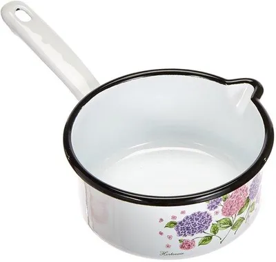 Zdjęcie produktu dla Zestaw 5-elementowy garnków Ibzoa® wykonany z wysokiej jakości emaliowanego stali – garnki o średnicach: 16 cm (pojemność 1,4 l), 20 cm (pojemność 2,8 l) i 14 cm (pojemność 1,0 l), , można myć w zmywarce, nadaje się do wszystkich rodzajów kuchenek, w tym indukcyjnych