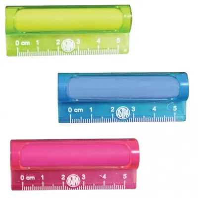 Produktbild von Radiergummi und Lineal 5cm 2in1 (18Stück) ASTRA
