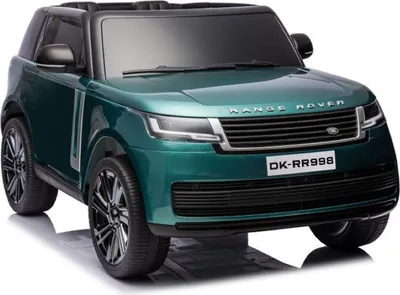 Produktbild von Kinderfahrzeug - Elektro Auto "Land Rover Range Rover" 2 Sitzer - 12V14AH, 4 Motoren- 2,4Ghz, Bluetooth, Ledersitz+EVA+Lackiert-Grün
