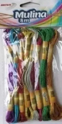 Immagine prodotto di Filato metallizzato 8 metri 8 pezzi mix colori