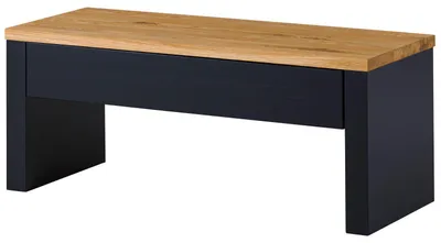 Produktbild von MASSIVMOEBEL24.DE Garderobenbank Wildeiche 110x42x45 natur lackiert / geölt KITZBÜHEL #133