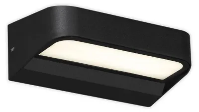 Obrázek produktu pro Venkovní nástěnné svítidlo BRILONER AHLEN LED, ochrana proti stříkající vodě IP44, neutrální bílé světlo, černá barva, 14,2 x 8,3 x 5,2 cm