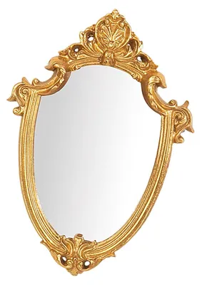 Productafbeelding van Antieke Wandspiegel - Decoratieve Hangende Spiegel
