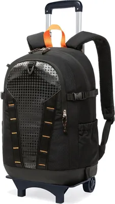 Productafbeelding van Zakelijke Trolley Rugzak - Roller Laptop Tas - Zakenreizen en Werk - Handbagage Formaat - 40x30x10 cm - Zwart