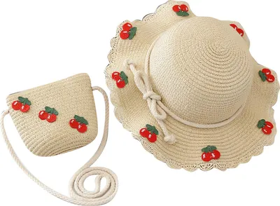 Produktbild von KIT Tasche und Hut 52cm für Mädchen Stroh VISITS CZ44