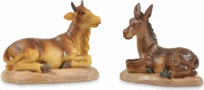 Produktbild von Riffelmacher Krippenzubehör Ochs + Esel 7 cm