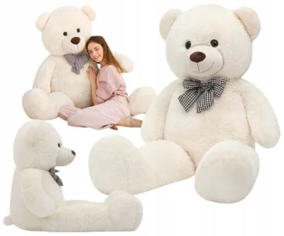 Obrázek produktu pro XXL medvídek 150 cm plyšová hračka, velká a měkká, dárek pro děti, krémová barva