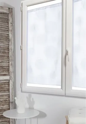Image de Paire de vitrages transparent blanc l.60 x H.120 cm