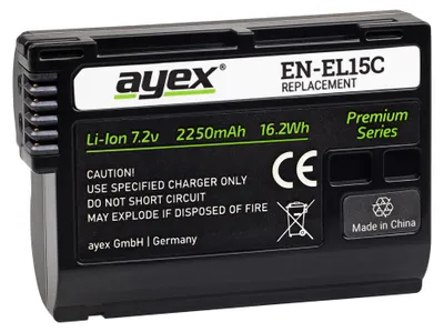 Produktbild von EN-EL15C Akku für Nikon Z7 II Z6 D7500 D7000 D850 D750 D610 D800E lange Laufzeit 2250mAh