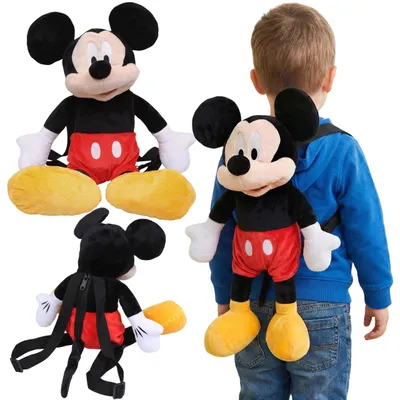 Obrázok produktu pre Mickey Mouse Plyšový 3D batoh, plyšová hračka batoh pre detskú izbu, maskot pre deti