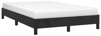 Produktbild von vidaXL Bettgestell ohne Matratze Schwarz 120x200 cm Samt