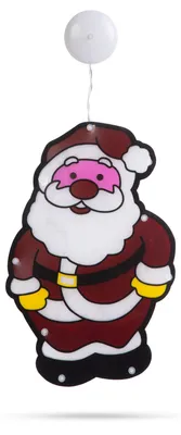Productafbeelding van LED-decoratie voor het raam - Sint Nicolaas - 27 x 17 cm - 3 x AAA-batterijen