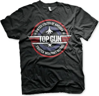 Produktbild von Top Gun T-Shirt Herren Fighter Weapons School schwarz XL