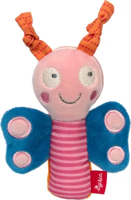Image de sigikid Griffling Schmetterling mit Spiegel Red Stars, Jouet à saisir, Griffon pour bébé, Jouets pour bébé, Jouets, 42602