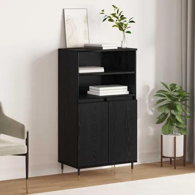 Obrázek produktu pro vidaXL Highboard černá 60 x 36 x 110 cm materiál na bázi dřeva