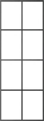 Produktbild von Langlebige Schiebetür Aluminium und ESG Glas 76x205cm Schwarz - Möbel725204 - Haustüren