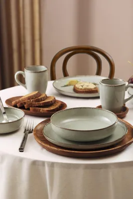 Obrázok produktu pre Sada riadu Hermia Concept (16 kusov) vyrobená zo 100% porcelánu, zelená, vhodná do mikrovlnnej rúry a umývačky riadu