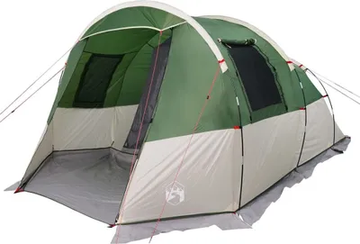 Image de Tente de camping tunnel 4 personnes vert imperméable