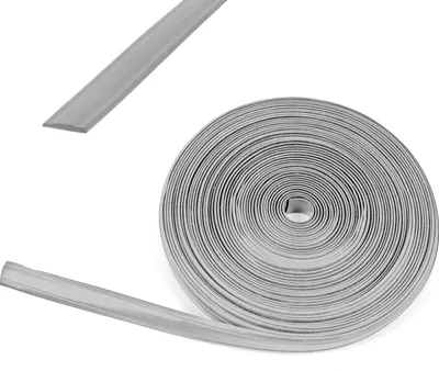Produktbild von 30 Meter Kederband 12 mm silber Kunststoff Leistenfüller