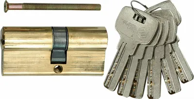 Produktbild von Schließzylinder für Türschloss 62 mm 6 Schlüssel 31/31 Messing
