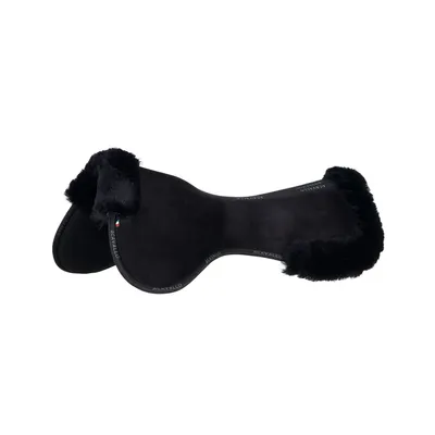 Produktbild von Acavallo Close Contact Memory Foam Half Pad Sheepskin, Farbe:Black/Black