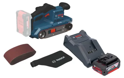 Immagine prodotto di Levigatrice a nastro a batteria Bosch GBS 18V-75 18 V 76 x 533 mm Brushless + 1x batteria 4,0 Ah + caricabatterie