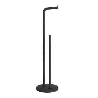 Produktbild von Beslagsboden Toilettenpapierhalter Freistehend Schwarz BB1230 mit Ersatzrollenhalter