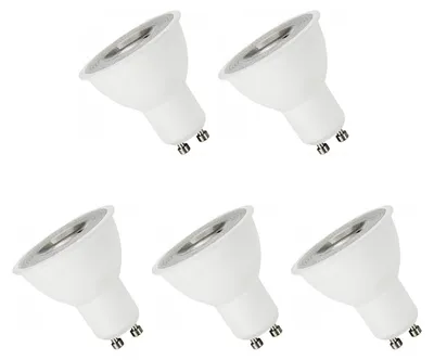 Produktbild von Spectrum GU10 LED Spot Lampe 4W 350lm 4000K Neutralweiß 230V 5 Stück