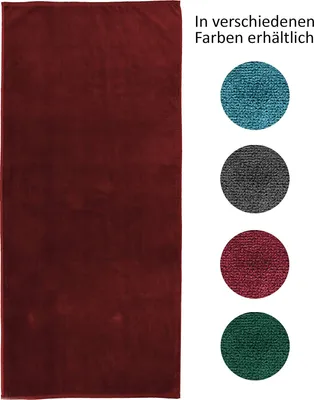 Produktbild von jilda-tex Uni-Strandtuch 100% Baumwolle 80x180 cm Badetuch Strandlaken Handtuch (Rot)