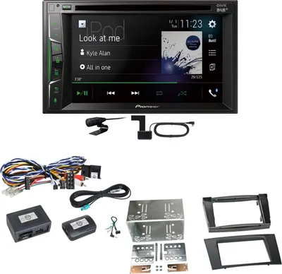 Produktbild von Pioneer AVH-A3200DAB Bluetooth DAB CD Einbauset für Mercedes W211 CLS W219