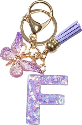 Immagine prodotto di Portachiavi Alfabeto F / Viola - Eleganza e Stile KP37897