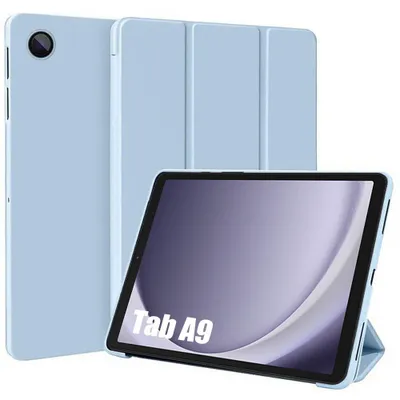 Image de Coque pour Samsung Galaxy Tab A9 (8,7 Pouces) Protection Anti-Rayures avec Support Veille-Réveil - Bleu