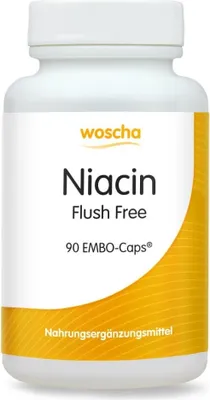 Produktbild von Woscha Niacin Flush Free - 90 EMBO-Caps