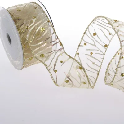 Glitzer-Golfband gold 50 mm x 10 m