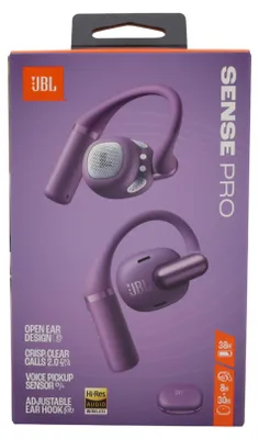 Obrázok produktu pre JBL Sense Pro, True Wireless Stereo (TWS), 20 - 40000 Hz, Hovor / hudba, 95,2 g, Slúchadlá s mikrofónom, Purpurová