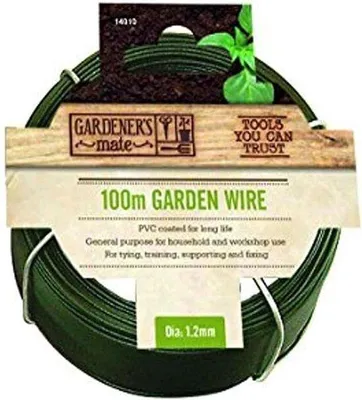 Produktbild von Famanu Gartendraht 100 Meter mit PVC-Beschichtung - vielseitig einsetzbar